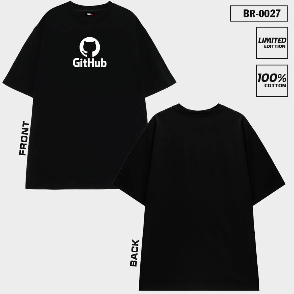 BR-0027 – Áo thun in GitHub siêu đẳng cấp của PAW CUSTOM Back