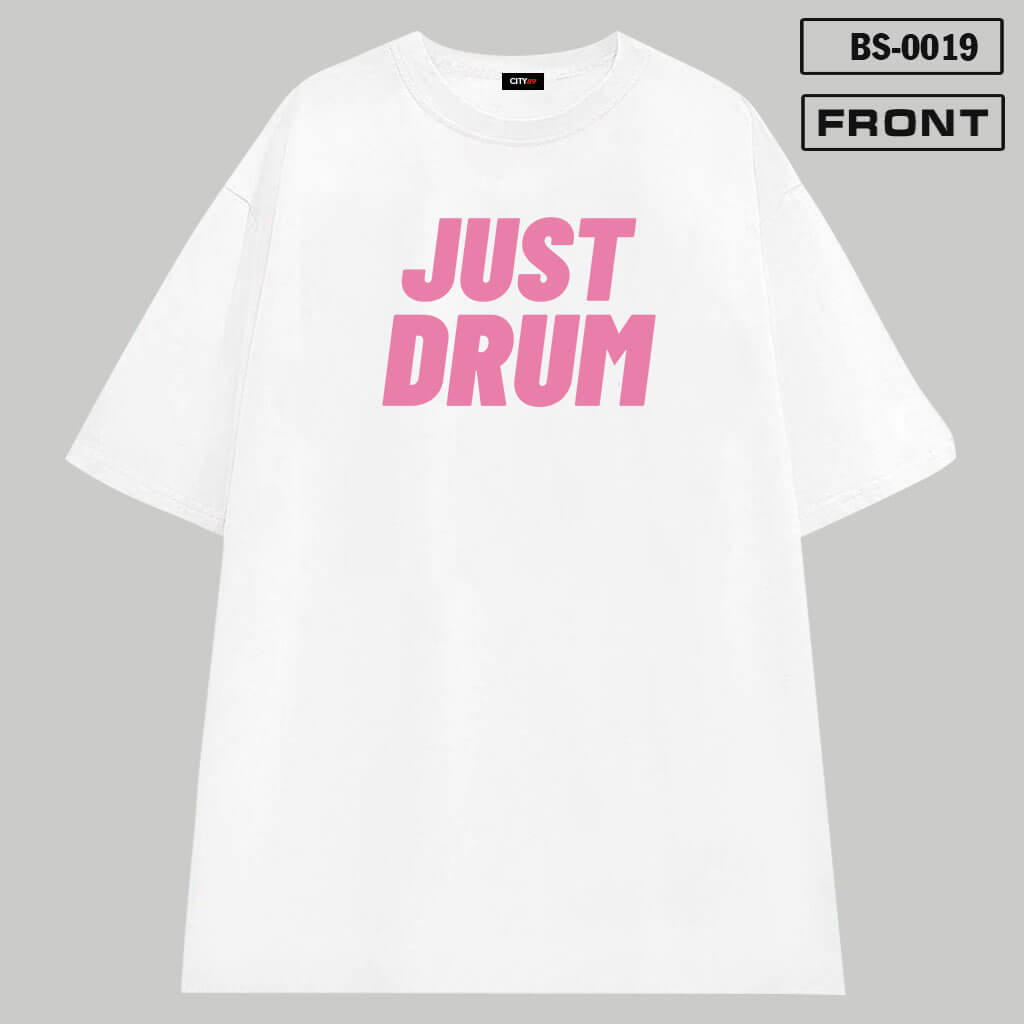BS-0019 – Mẫu áo JUST DRUM cực dễ thương Front