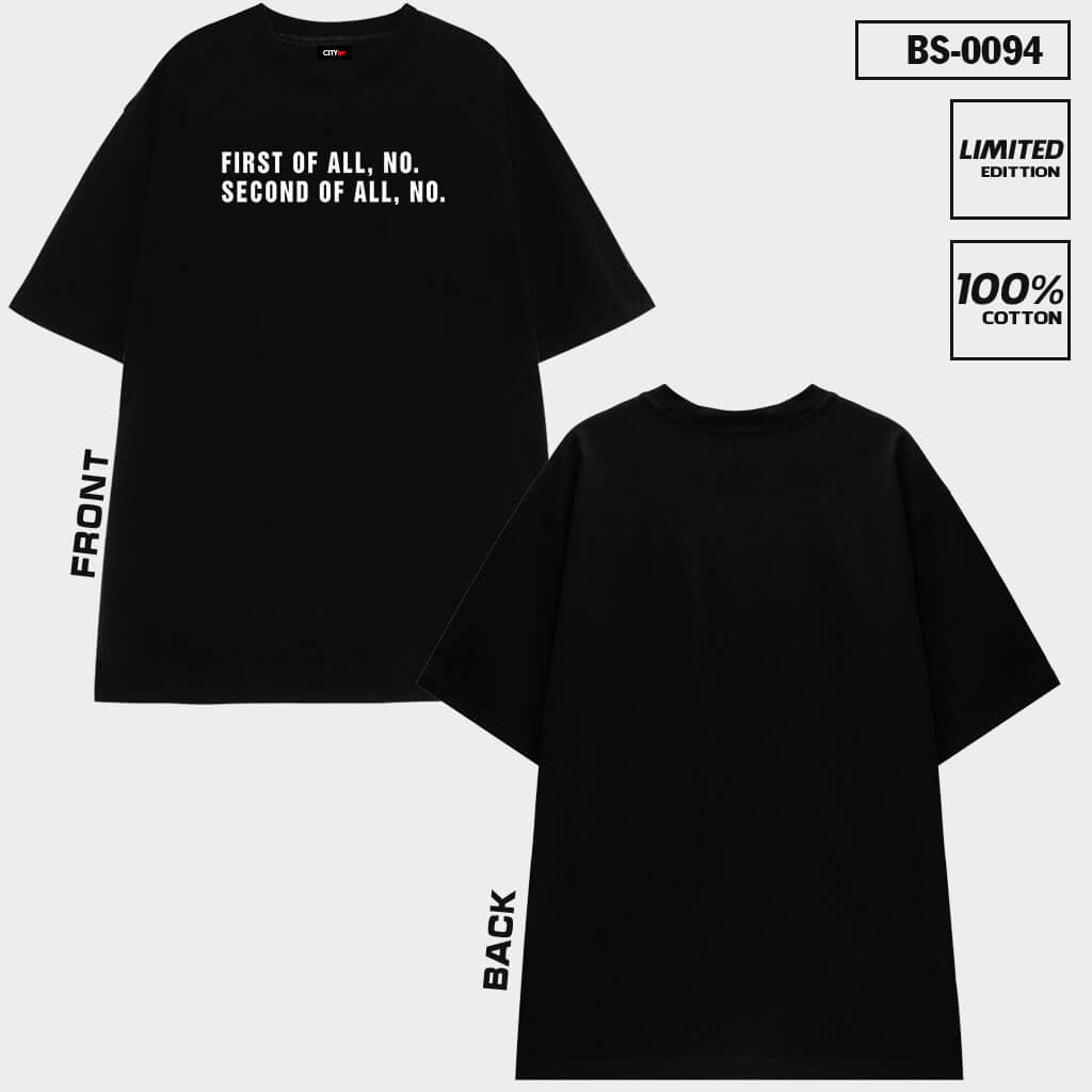 BS-0094 – Áo thun basic in chữ siêu đẳng cấp Back