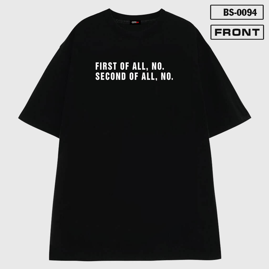 BS-0094 – Áo thun basic in chữ siêu đẳng cấp Front
