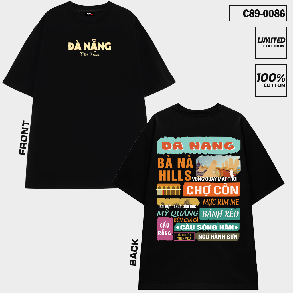 C89-0086 – Áo thun Tp. Đà Nẵng siêu chất Back