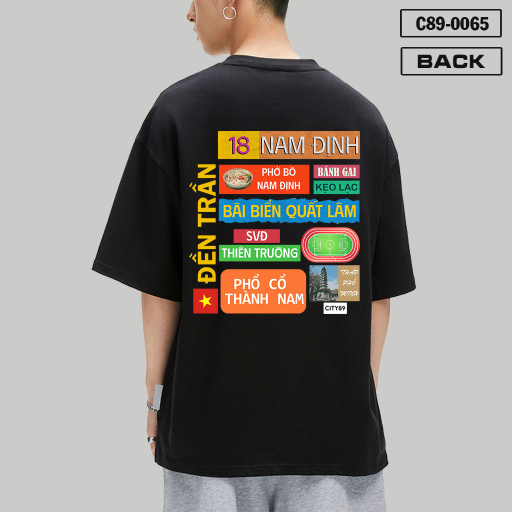 C89-0065 – Áo thun tỉnh Nam Định – Local Brand PAW CUSTOM Back