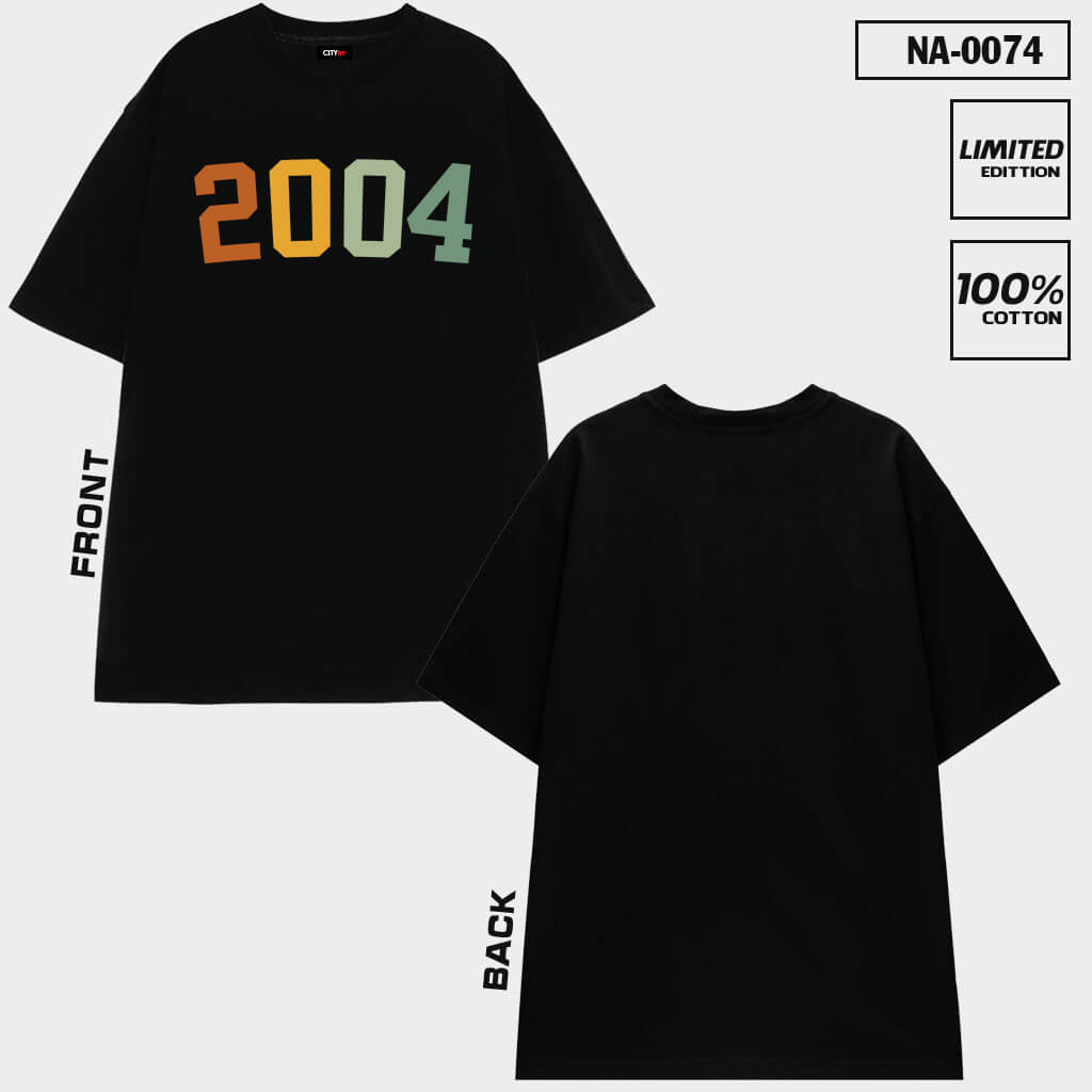 NA-0074 – Áo thun in năm 2004 cực đẹp mắt Back