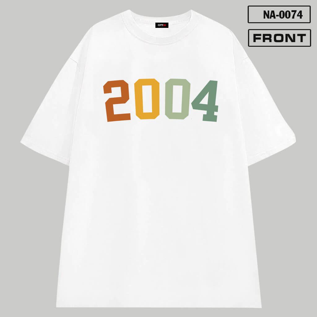 NA-0074 – Áo thun in năm 2004 cực đẹp mắt Front