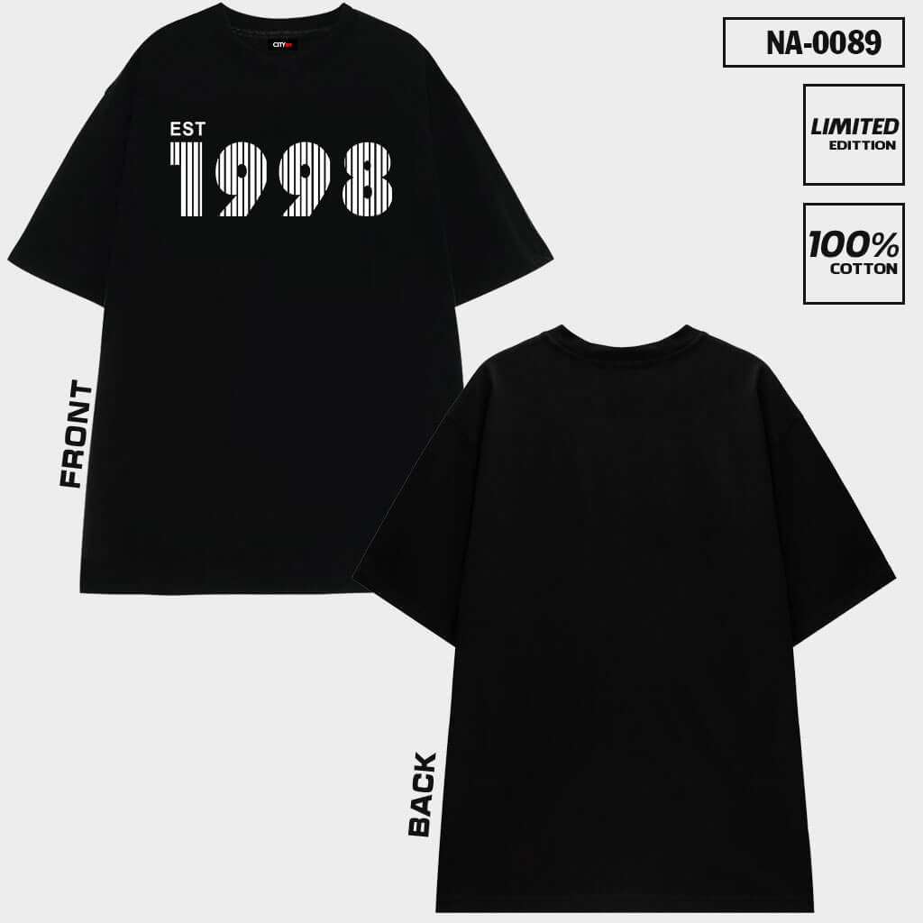 NA-0089 – Áo thun in EST 1998 PAW CUSTOM Loacla Brand Back