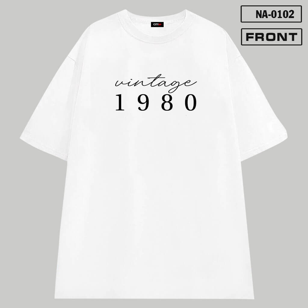NA-0102 – Áo thun in vintage 1980 của PAW CUSTOM Front