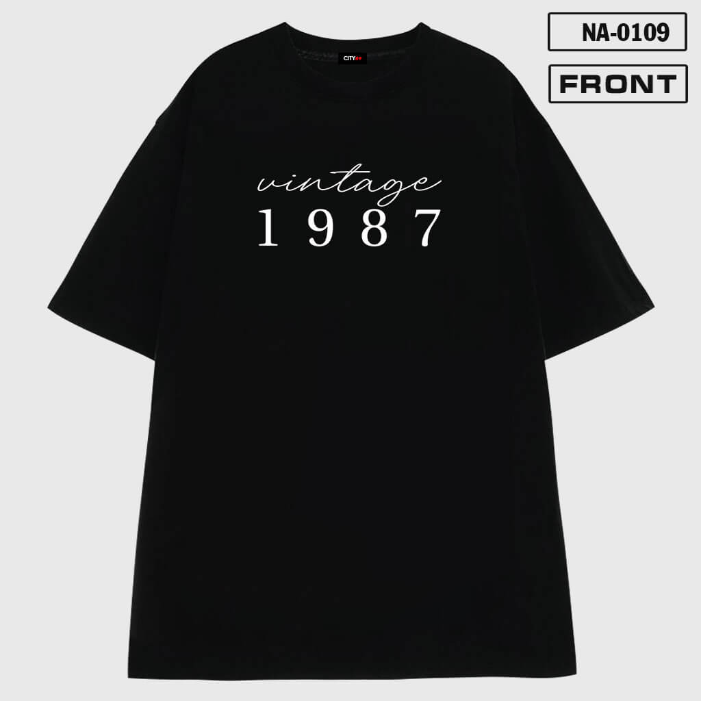 NA-0109 – Áo thun in vintage 1987 của PAW CUSTOM Front