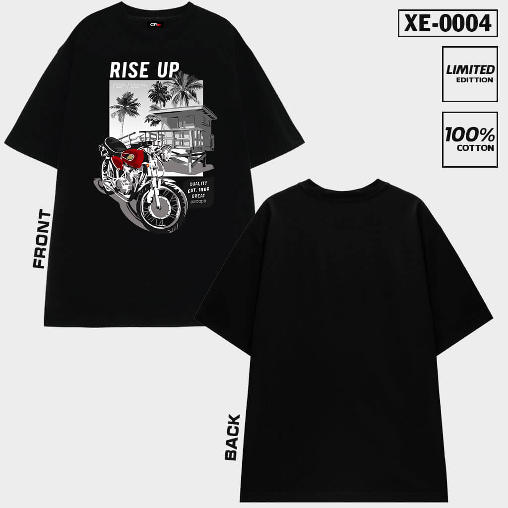 XE-0004 – Áo thun Local Brand “Rise up” cực xịn Back